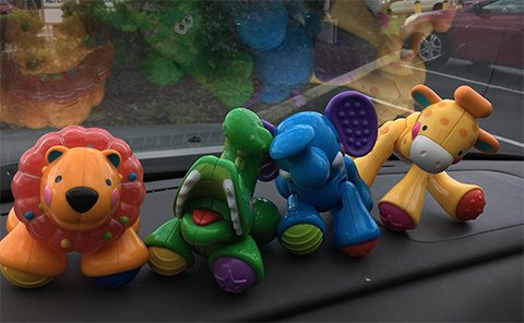plastic monkey toy set